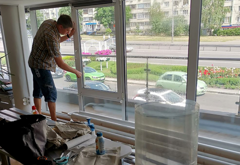 бронирование оконных стекол